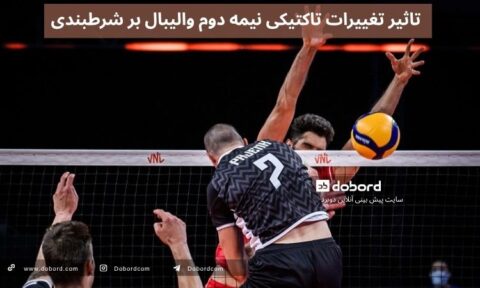 تاثیر تغییرات تاکتیکی نیمه دوم والیبال بر شرطبندی